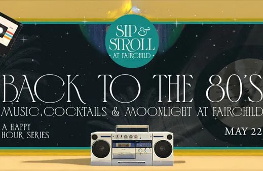 Fairchild Tropical Botanic Garden is hosting a retro-inspired evening of cocktails, live music, and fashion flashbacks under the stars on Thursday, May 22, from 6 to 9 p.m.