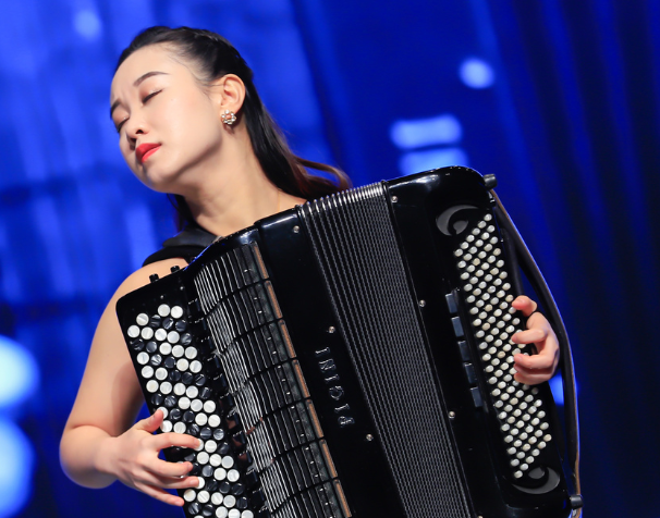 Internationally acclaimed accordionist Hanzhi Wang will perform on Thursday, May 22 at 8 p.m. at the Sanctuary of the Arts in Coral Gables.