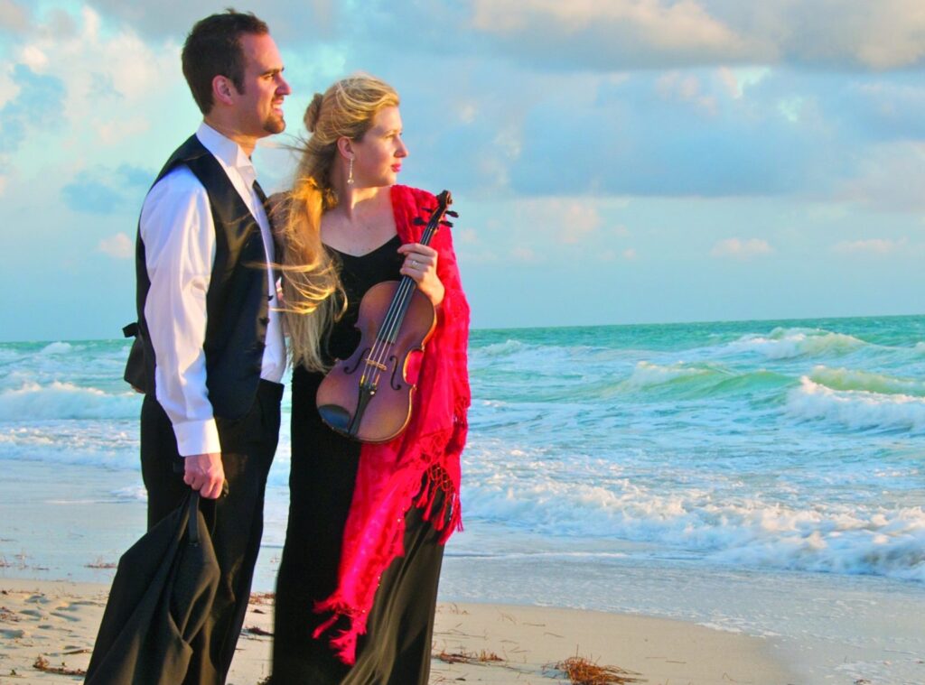 Hot Fiddle, the dynamic musical duo of violinist Ashley Liberty and pianist Daniel Strange, isn’t your typical chamber act. The performance to launch the 40th Community Arts Program Summer Concert Series will range from Vivaldi’s "Summer" to 1980s pop hits reimagined for acoustic instruments.