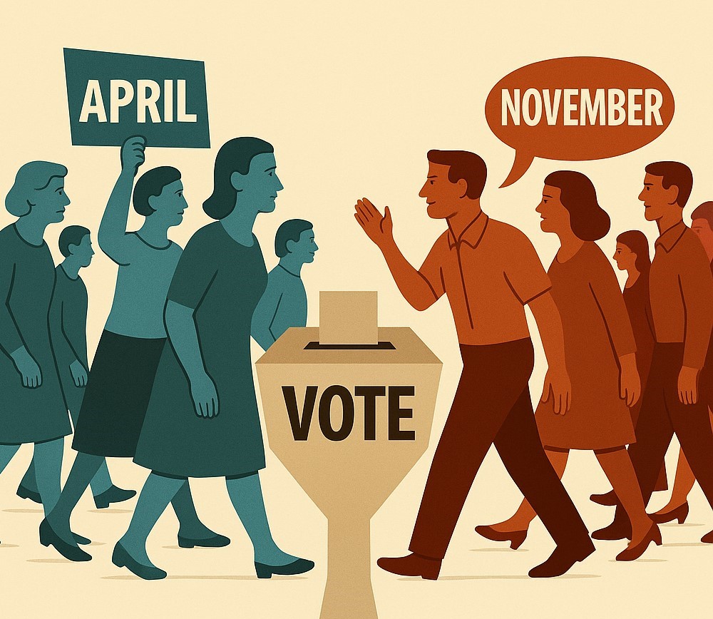 A Gazette reader poll reveals opinion nearly split down the middle for shifting Coral Gables municipal elections from April in odd-numbered years to November in even-numbered years.