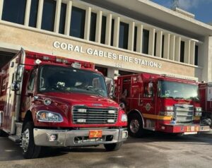 Since 2000 the Coral Gables Fire Department has held a Commission on Fire Accreditation International accreditation which is now in limbo.