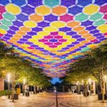 A woven sky arrives in Coral Gables, stitched by world-record artisans