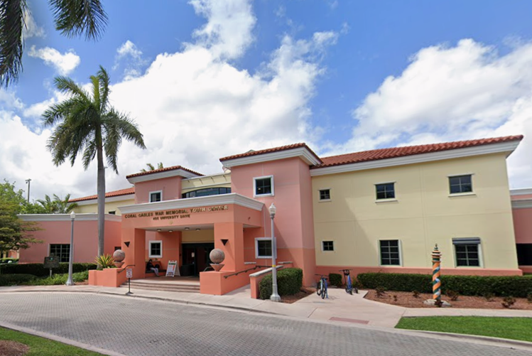Exterior of the Coral Gables War Memorial Youth Center.