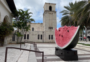 The plaza outside the Coral Gables Museum emerged as the preferred site for a possible 2027 Sister Cities event after city staff urged the International Affairs Coordinating Council to start with a smaller, budget-conscious program. (Photo courtesy of the Coral Gables Museum)