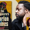 Promotional graphic for The Disappearers showing the book cover beside a portrait of Marlon James, with a smaller inset portrait of Kei Miller.