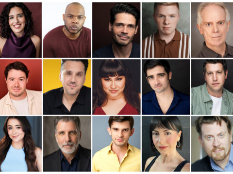 Collage of 21 cast member headshots from Actors’ Playhouse’s production of Jekyll & Hyde.